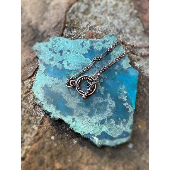 Artisan Larimar and Aquamarine Necklace - Picture 3 of 11